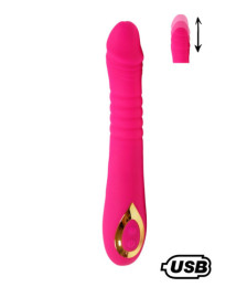 TWIST Rose, Vibromasseur "va-et-vient" USB en silicone médical, doté de 18 modes de stimulation - BQ586PNK